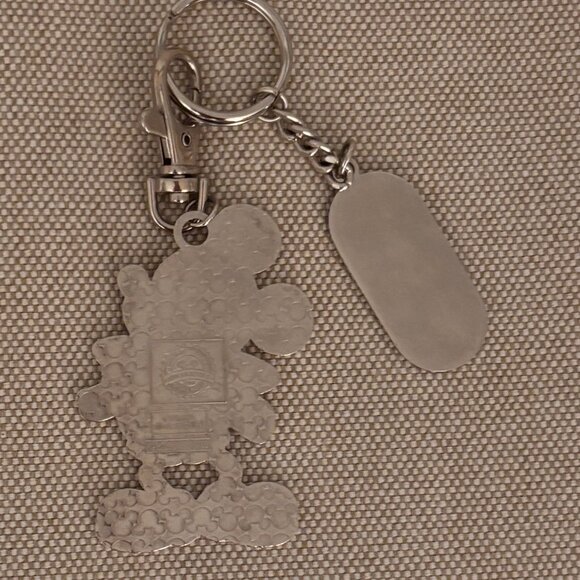Disney Mickey Rainbow Keychain with 2 charms a - Picture 2 of 3
